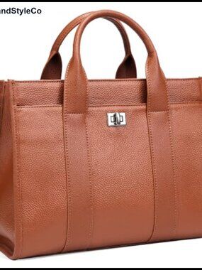 Genuine Leather Tote Bag for Women Handmade Shoulder Handbag Satchel Purse